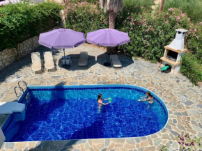 Отель Beautiful modern luxuriously villa private swimming pool 8 p NW coast Crete  Лутра